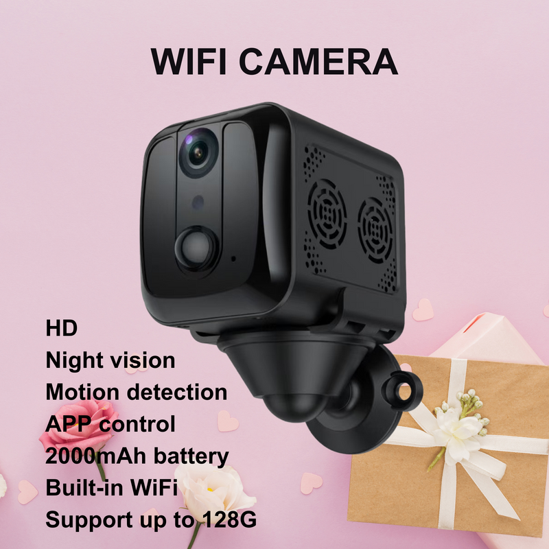 HD WiFi Indoor Camera, Spy Camera Hidden Camera30 Days Standby, Wifi Wireless Mini Camera, Indoor Camera For Home Security, Night Vision Motion Activated Alerts, Baby and Pets Camera