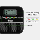 Wolf Shield Carbon Monoxide Detector 10 Year Sealed Battery |Portable Alarm|EN50291:2018 |CO Digital Display(1- Free Standing Bracket Black)