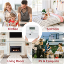 Wolf Shield Carbon Monoxide Detector 10 Year Sealed Battery |Portable Alarm|EN50291:2018 |CO Digital Display (1-Free Standing Bracket White)