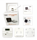 Wolf Shield Carbon Monoxide Detector 10 Year Sealed Battery |Portable Alarm|EN50291:2018 |CO Digital Display (1-Free Standing Bracket White)