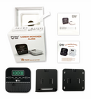 Wolf Shield Carbon Monoxide Detector 10 Year Sealed Battery |Portable Alarm|EN50291:2018 |CO Digital Display(1- Free Standing Bracket Black)