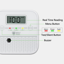 Wolf Shield Carbon Monoxide Detector 10 Year Sealed Battery |Portable Alarm|EN50291:2018 |CO Digital Display (1-Free Standing Bracket White)