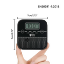 Wolf Shield Carbon Monoxide Detector 10 Year Sealed Battery |Portable Alarm|EN50291:2018 |CO Digital Display(1- Free Standing Bracket Black)