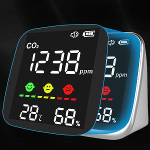 3 In 1 Air Quality Monitor :Temperature, Humidity, and CO2 Detection
