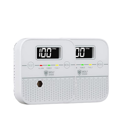 Wolf Shield Carbon Monoxide Alarm Sealed 10 Years EN50291:2018 Standard
